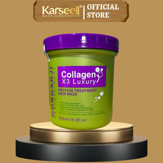 Kem Ủ Tóc Collagen Morgarji Phục Hồi Tóc Hư Tổn Siêu Mềm Mượt 500ML