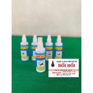 Chai 100ml xịt mạt cho gà