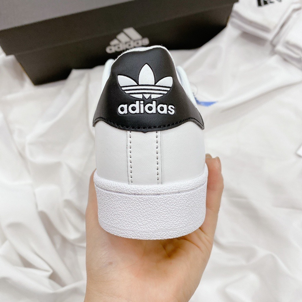 Hot Giày _Adidas Superstar Trắng 3 Sọc Đen, Giày Thể Thao Nam Nữ Hottrend _Adidas Tem Vàng Phổ Thông Full Phụ Kiện