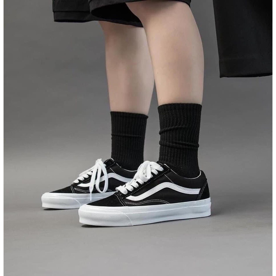HOT Giày Vans Vault Old Skool Bản Chuẩn, Giày Thể Thao Sneakers Nam Nữ Vans Đen Vạch Trắng Nam Nữ Phổ Thông Basic