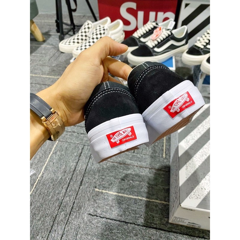 HOT Giày Vans Vault Old Skool Bản Chuẩn, Giày Thể Thao Sneakers Nam Nữ Vans Đen Vạch Trắng Nam Nữ Phổ Thông Basic