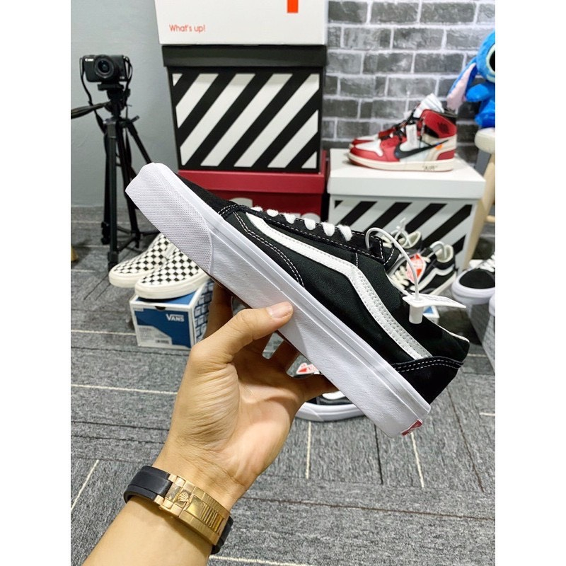 HOT Giày Vans Vault Old Skool Bản Chuẩn, Giày Thể Thao Sneakers Nam Nữ Vans Đen Vạch Trắng Nam Nữ Phổ Thông Basic