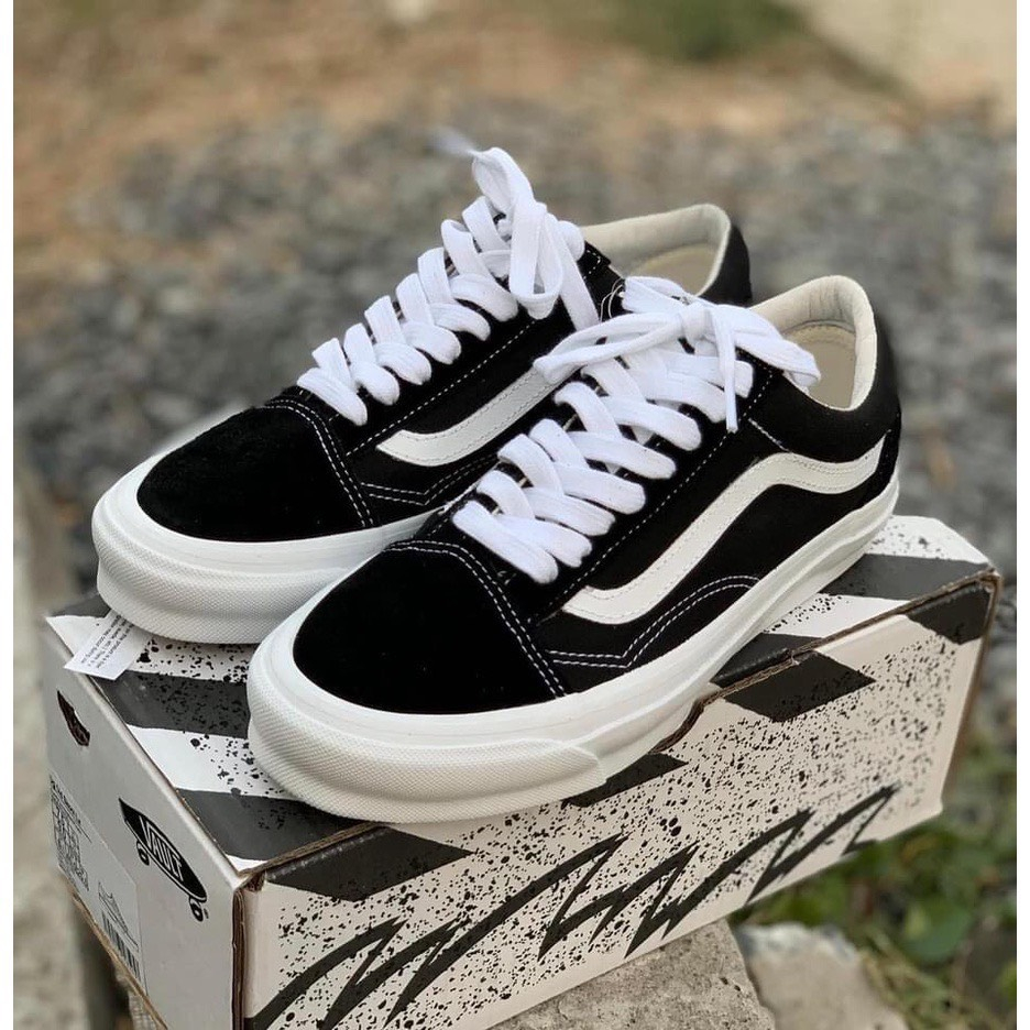 HOT Giày Vans Vault Old Skool Bản Chuẩn, Giày Thể Thao Sneakers Nam Nữ Vans Đen Vạch Trắng Nam Nữ Phổ Thông Basic