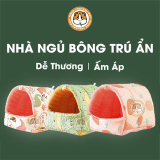  Nhà Ngủ Trú Ẩn Ấm Áp Cho Bọ Ú Hamster Sóc Bay 