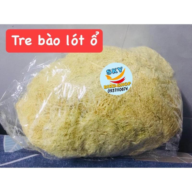 TRE BÀO/ SỢI ĐAY / SƠ DỪA/ MÙN GỖ THÔNG LÓT Ổ, GIỮ ẤM CHO CHIM YẾN HÓT, THẠCH YẾN, FINCH, CHÀO MÀO, VẸT,... 200g/ 300g