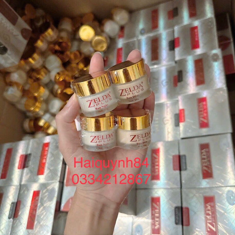 Kem face ngày+đêm nám sạm tàn nhang ZELDA PLUS mẫu mới chính hãng 10g