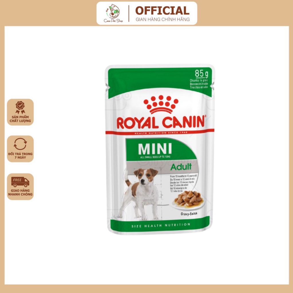 Pate Cho Chó Royal Canin Mini Adult 85g-Thức ăn ướt cho chó Royal Canin mini adult 85gr