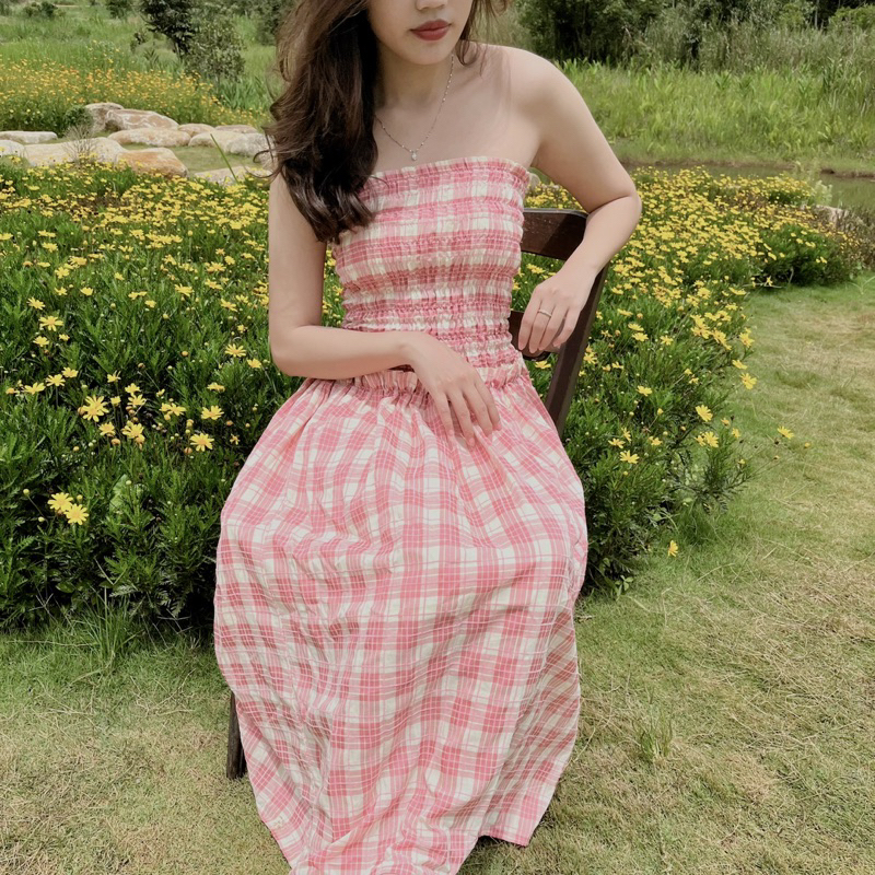 Váy maxi Sume Dress caro DamibyQuynh