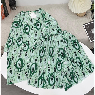 Bộ đồ nữ đùi thun thái dập ly dễ thương