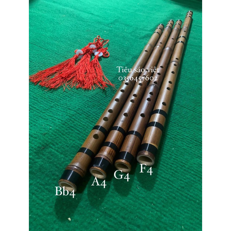 Sáo Trúc Hun Khói Chuẩn Âm tặng kèm dây treo