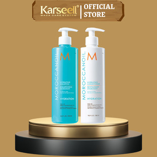 DẦU GỘI DẦU XẢ MOROCCANOIL DƯỠNG ẨM PHỤC HỒI TÓC HƯ TỔN 500ML*2