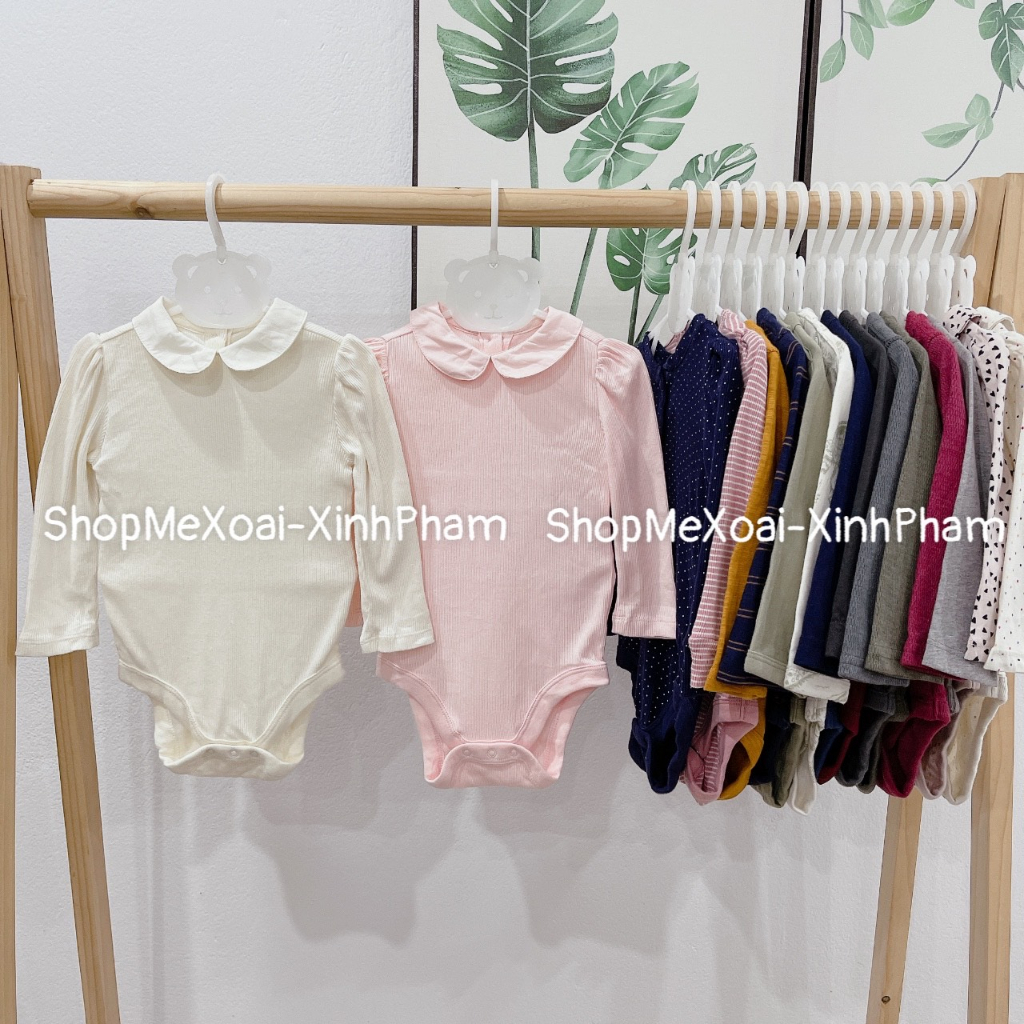 Body chip dài tay Organic cotton hiệu GA..P xuất xịn hàng cao cấp