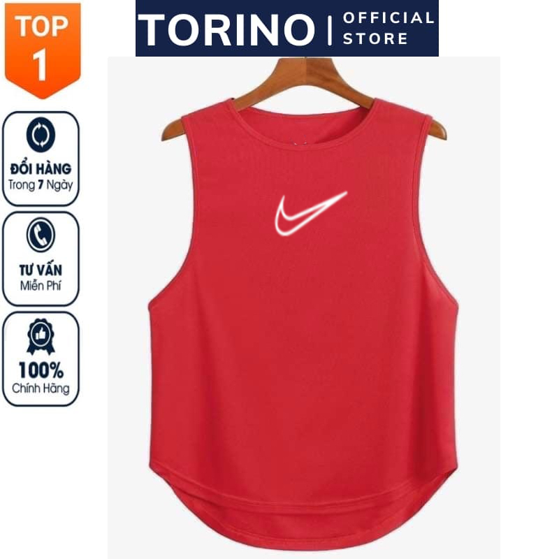 Áo ba lỗ gym nam 𝐍𝐈.𝐊𝐄 chất vải Cotton Thái co giãn 4 chiều, lỗ nhỏ thoáng khí, thấm hút mồ hôi tốt