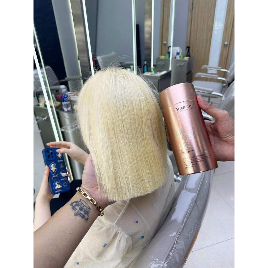 Bột tẩy tóc_Thuốc tẩy tóc tím OLAP_ ART 2023, không xót da đầu,khử vàng, lên level 8 sau 1 lần tẩy hũ 500g_ Camy Shop68