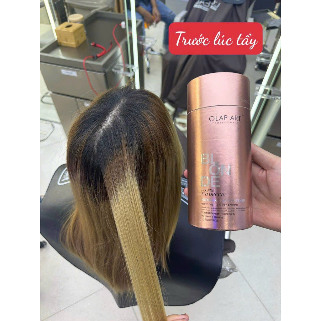 Bột tẩy tóc_Thuốc tẩy tóc tím OLAP_ ART 2023, không xót da đầu,khử vàng, lên level 8 sau 1 lần tẩy hũ 500g_ Camy Shop68