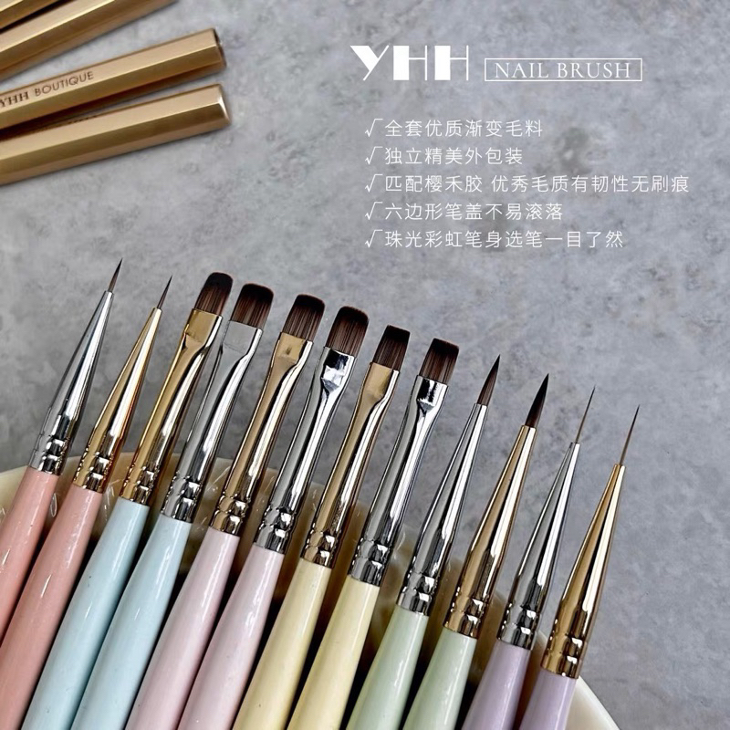 (SẴN)Cọ vẽ đắp gel YHH