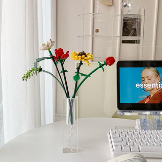 brick flowers set
