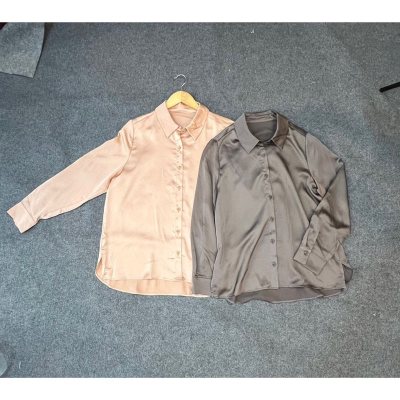🌼Sale Áo sơ mi lụa xuất Hàn newtag chỉ 119k!!!