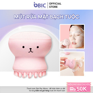 Bông rửa mặt bạch tuộc phong cách Hàn Quốc cọ silicone rửa mặt làm sạch lỗ chân lông BICCOSMETIC