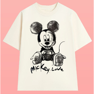 Áo thun Mickey Love Form Rộng nam nữ - Mỹ Tú Store