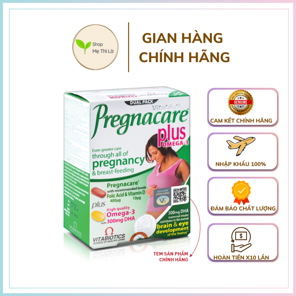 [CHÍNH HÃNG] Vitamin tổng hợp Pregnacare Plus Omega-3