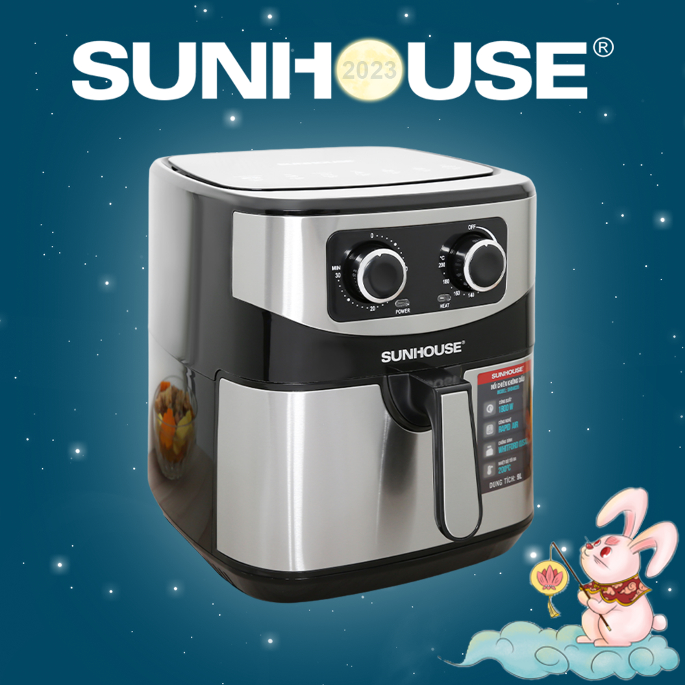 Nồi chiên không dầu 9L SUNHOUSE SHD4035 - Bảo hành chính hãng 12 tháng