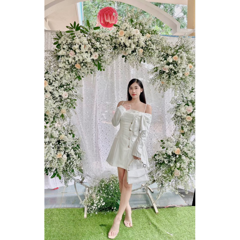 Thanh Lý Đầm Trắng Đi Tiệc Siêu Sang