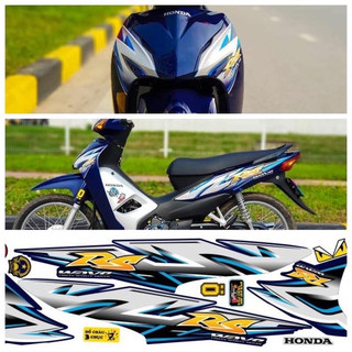 Tem rời wave alpha 50cc-100cc-110 màu xanh dương