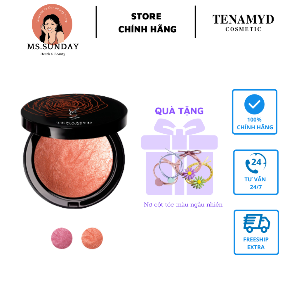 Phấn má hồng ngọc trai TENAMYD - MAGIC PEARL BLUSH