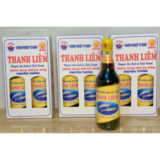 Combo 2 chai Nước mắm nhỉ cá cơm Thanh Liêm 450ml 50 độ đạm thơm ngon