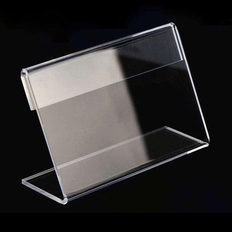 MENU MICA CHỮ L MINI . Kệ mica để bàn. Bảng giá Mica. Kệ thông tin sản phẩm nhiều kích thước