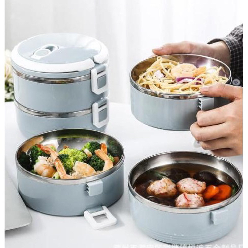 Hộp đựng cơm giữ nhiệt 4 tầng tiện ích,giữ nhiệt tốt,chống tràn