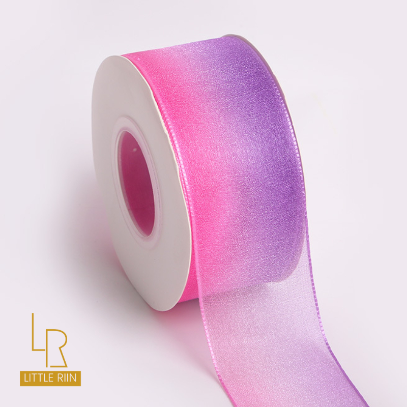 Dây Ruy Băng Voan Pha Màu Độc Lạ, Độc Đáo, Gói Quà, Gói Hộp Bánh, Gói Hoa, Buộc Tóc