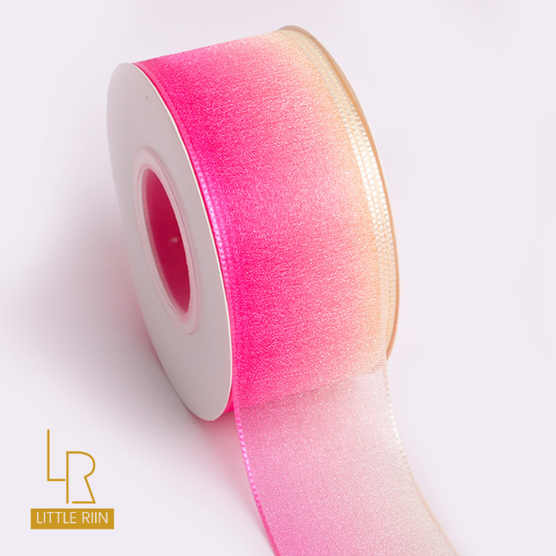 Dây Ruy Băng Voan Pha Màu Độc Lạ, Độc Đáo, Gói Quà, Gói Hộp Bánh, Gói Hoa, Buộc Tóc