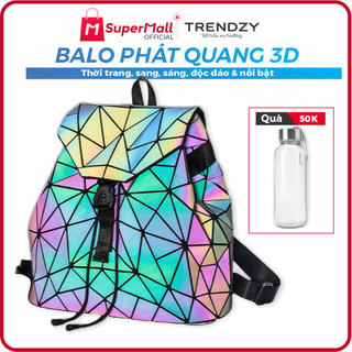 Balo thời trang phát quang 3D, sáng lấp lánh nhiều màu- Luminous | Balo độc lạ, phản chiếu nhiều màu dưới ánh sáng