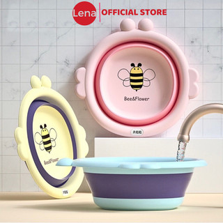 Thau chậu rửa mặt gấp gọn hình ong bee cho bé