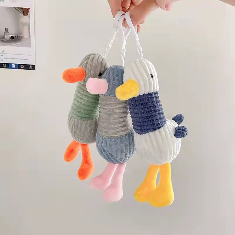 Móc khóa vịt nhồi bông treo balo túi xách thời trang KAYLEE AT16