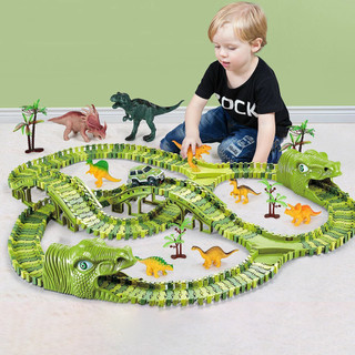 Đồ chơi lắp ráp đường đua khủng long thông minh cho bé, đồ chơi thông minh phát triển trí tuệ BOBIKIDS OT05
