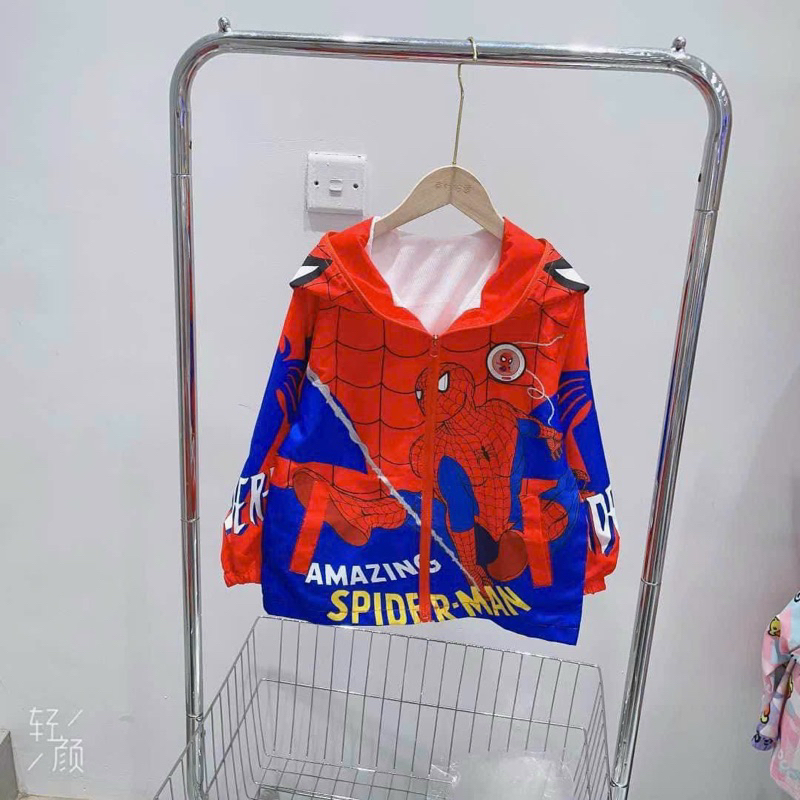 Áo khoác gió siêu nhân hàng Quảng Châu cao cấp cho bé trai