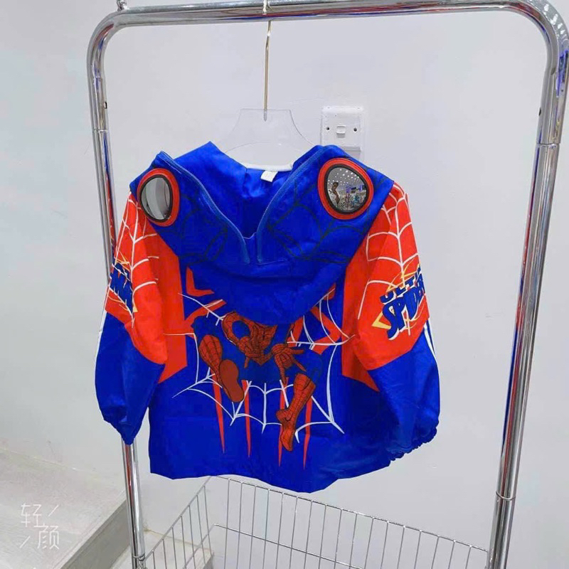 Áo khoác gió siêu nhân hàng Quảng Châu cao cấp cho bé trai