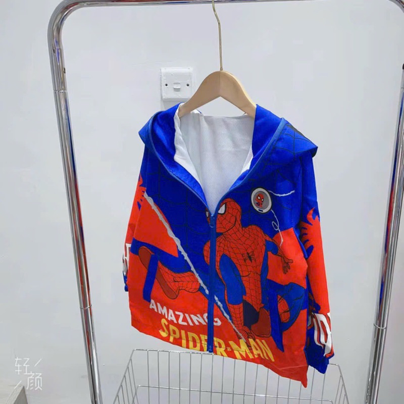 Áo khoác gió siêu nhân hàng Quảng Châu cao cấp cho bé trai