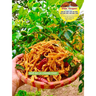 Khô gà lá chanh chay dứa vegan