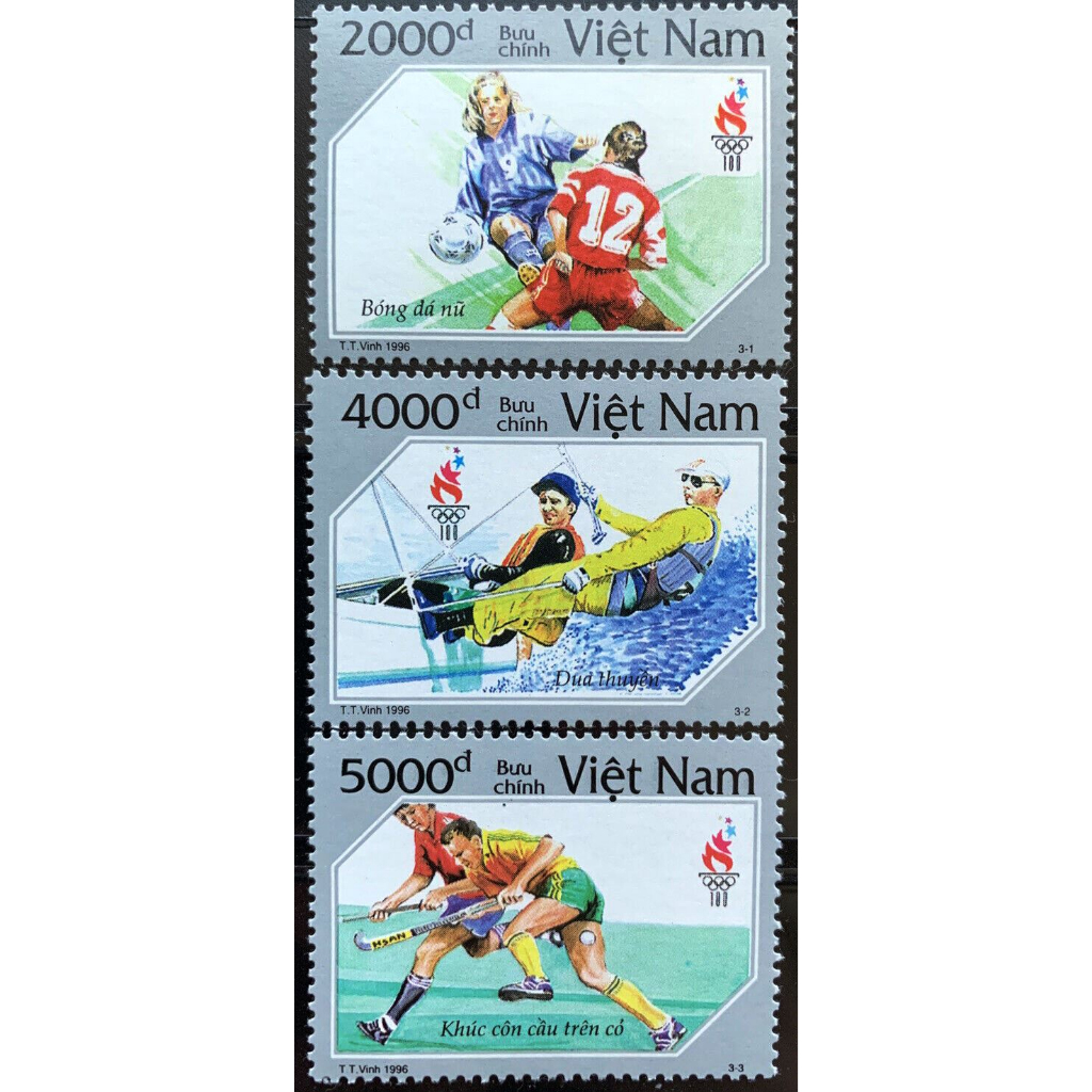 Tem sưu tập Việt Nam MS 736 Thế vận hội Atlanta 1996 ( 3 tem )