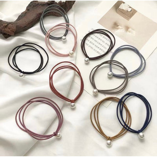 1 dây thun cột tóc gắn charm ngọc, nơ nhiều mẫu ngẫu nhiên