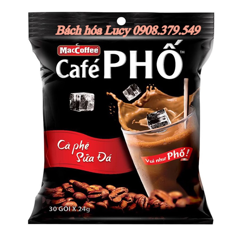 Cà phê Phố - Maccoffee (Date xa, 30gói x24g)