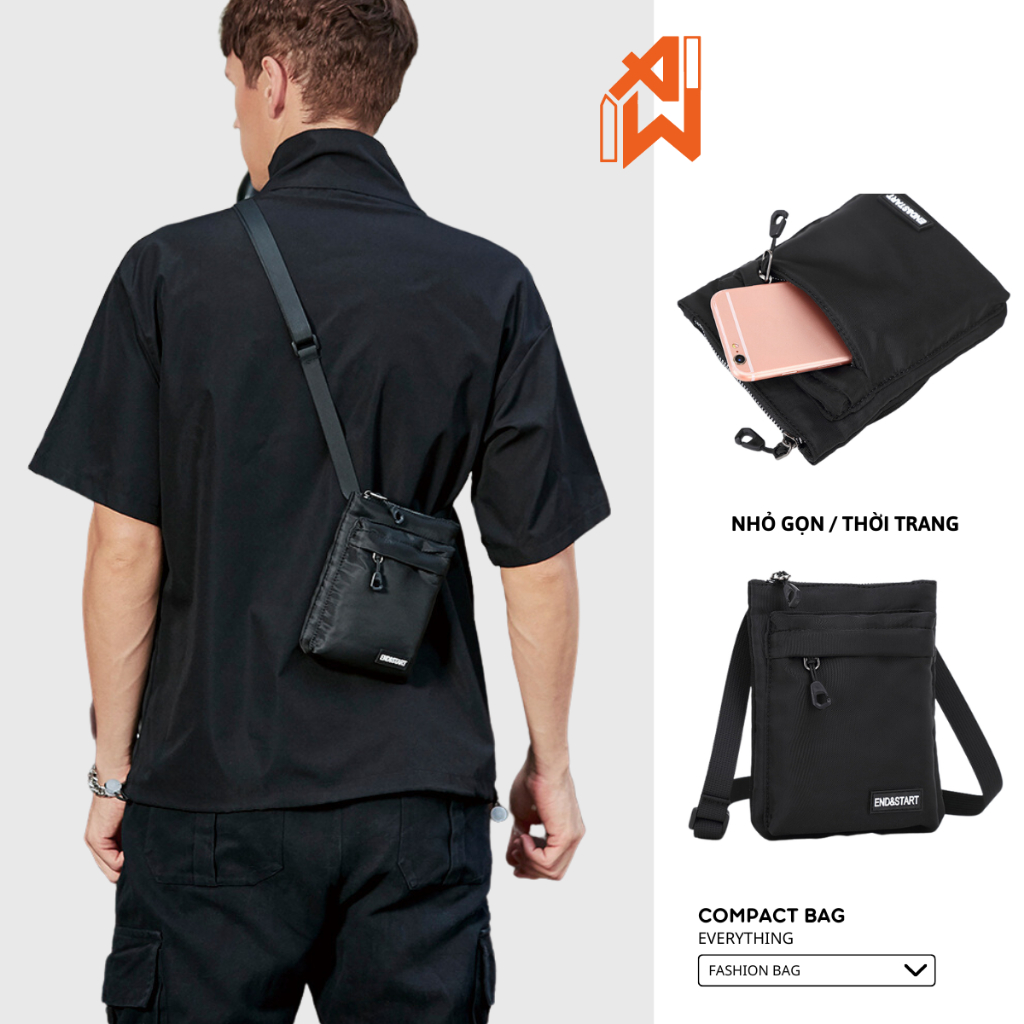 Túi đeo chéo nam nữ mini nhỏ gọn đựng điện thoại vải oxford cao cấp chống nước thời trang unisex ARTW TDC033