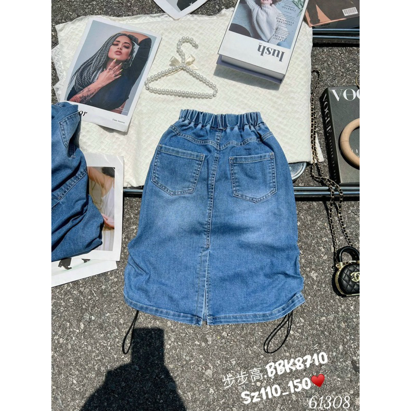 Chân Váy Bò túi hộp sành điệu cho bé gái