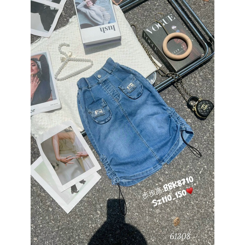 Chân Váy Bò túi hộp sành điệu cho bé gái