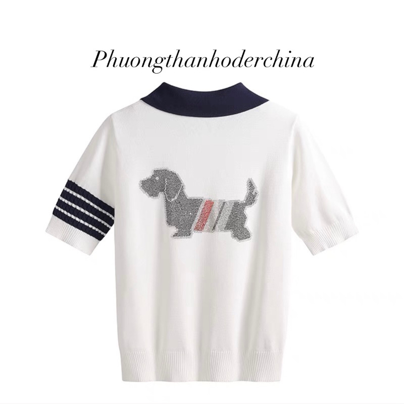 Áo Polo len TB THOM BROWNE bản cao cấp ( KÈM BẢNG SI