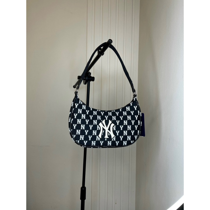 Túi kẹp nách MLB lông/ denim/ monogram có sẵn